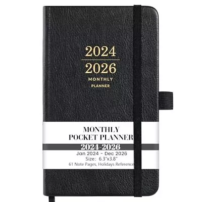 2024-2026 Monthly Pocket Planner/Calendar - 3 Year Monthly Pocket Calendar 6... • $8.79