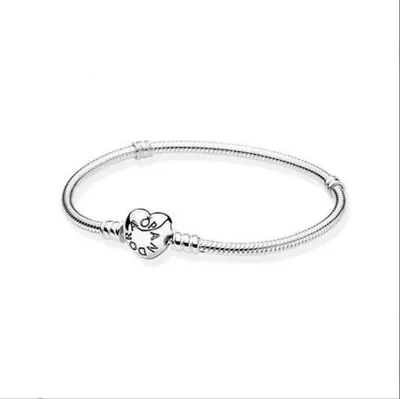 925 Silver Family Tree Snake Chain Bangle Bracelet Beads Jewelry For Women • £14.89