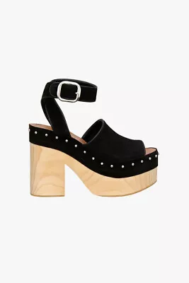 Zara High Heel Leather Sandals Limited Edition Black US 10 EU 41 UK 8 • $59.80