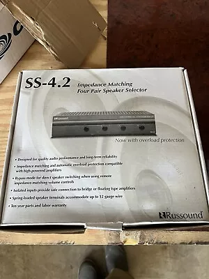 Russound SS-4.2 4-pair Speaker Selector Impedance Matching • $40