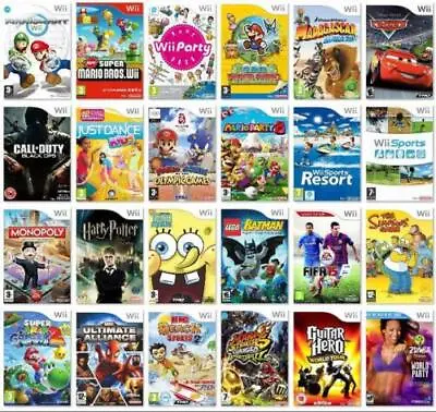 Nintendo Wii Games Buy One Or Bundle Up Same Day Dispatch Super Fast Delivery • £4.49