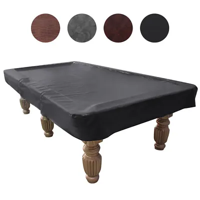 7ft 8ft 9ft Pool Table Cover Fitted Billiard Cover Snooker Dustproof Leatherette • $29.99