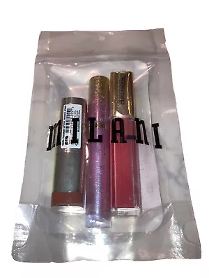 NIB Sealed Milani Cosmetics Lip Lot Set Of Three (Lipstick Lipgloss Lip Creme) • $6