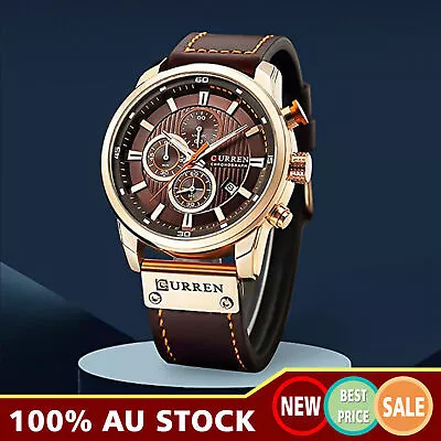 Curren Sports Watch Mens Waterproof Water Resistant Casual Quartz Watch New AU • $30.36