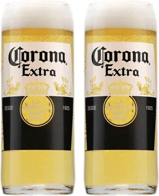Official Nucleated Corona Extra Half Pint Beer Glass [Set Of 2] • $22.43