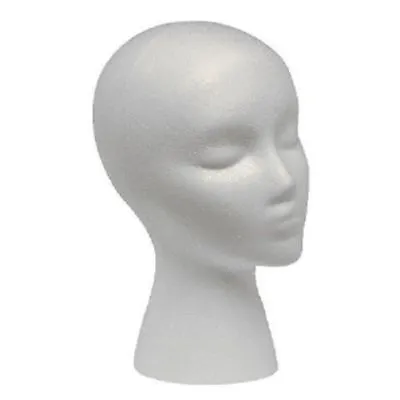 $6.26 • Buy Styrofoam Foam Mannequin Wig Head Display Hat Cap Wig Holder White Foam Head-usa