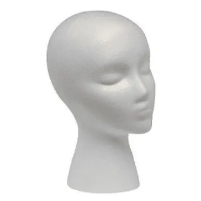 Styrofoam Foam Mannequin Wig Head Display Hat Cap Wig Holder White Foam Head-usa • $6.26