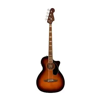 Fender Kingman Acoustic Bass Guitar W/Bag Walnut FB Shaded Edge Burst • $1278