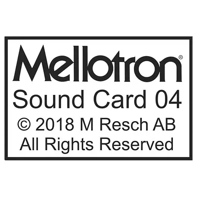 Mellotron Sound Card 04 Expansion Card For M4000D Instruments With 128 Sounds • $499
