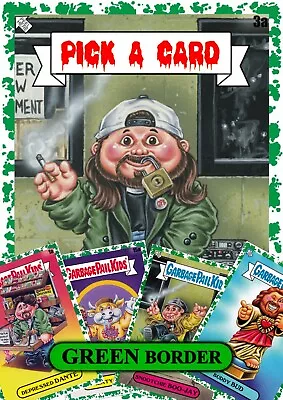 2023 TOPPS GARBAGE PAIL KIDS  GPK X VIEW ASKEW  YOU-PICK GREEN PARALLELS • $2.39