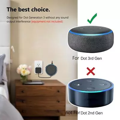 Wall Mount Holder For Echo Dot 3rd Generation Smart Home Speakers (Black) • $13.80