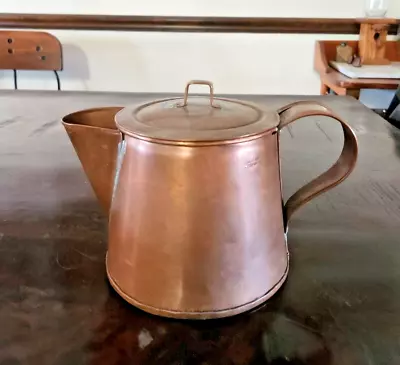 Vintage Stailey-bros Liverpool Pa. Collectible Copper Coffee Pot ~ 6  High • $65