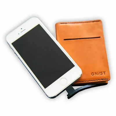 Brown Leather IPhone Charging Wallet By GNIST. Portable Phone Charger For IPhone • £7.99