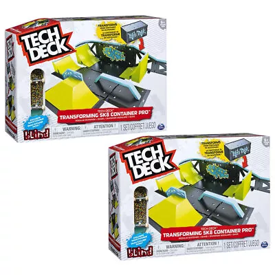 2PK Tech Deck Transforming Skate Container Pro Ramp/Rail/Skateboard Kids Toy 6y+ • $99.95