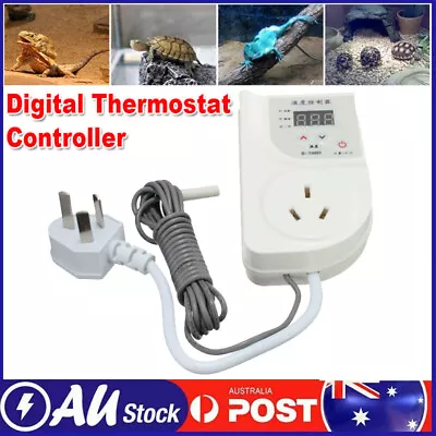 Digital Thermostat Controller For Pet Reptile Snake Temperature Control AU Plug • $21.89