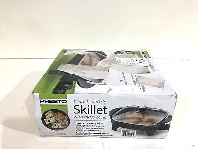 Presto 06626  Black Non-Stick Electric Skillet With Lid New • $32.39