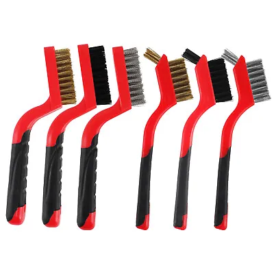 6 Pcs Brass/Stainless Steel/Nylon Wire Brushes For Cleaning And Rust Removing • $13.99