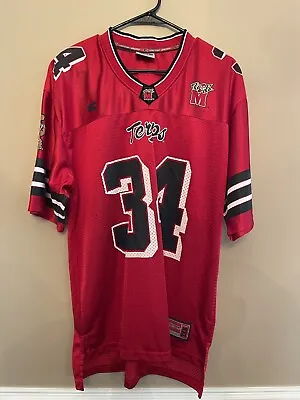 Maryland Terps 34 Football Red Jersey M Vintage Colosseum • $41.65