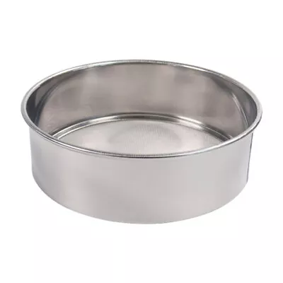 Flour Sieve Sifter Kitchen Baking Colander Stainless Steel Mesh Fine Strainer • £8.24