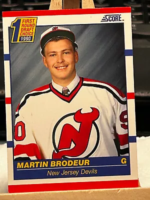 1990-91 Score - First Round Draft Choice #439 Martin Brodeur (RC) • $1.99