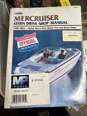 Clymer Repair Shop Manual B745-2 MerCruiser Sterndrive 1998 - 2004 Alpha Bravo • $13