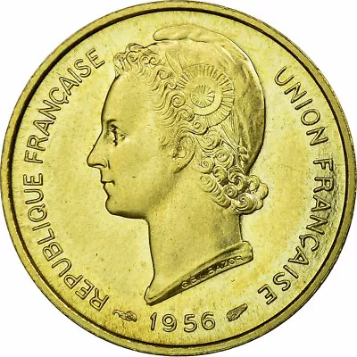 [#457695] Coin Togo 10 Francs 1956 Paris ESSAI MS Aluminum-Bronze KM:E7 • $141.70