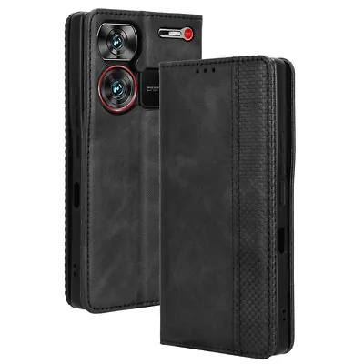 Luxury Magnetic Flip Wallet Leather Stand Phone Case For ZTE Nubia Z60 Ultra • $9.89