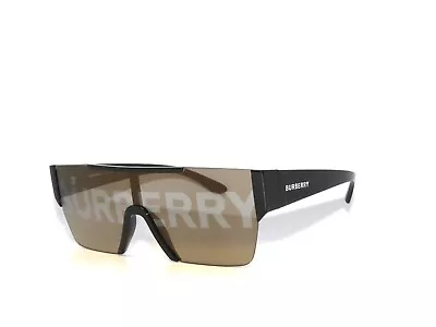 Burberry 4291 3001/G Black Gray Silver Gold Shield Sunglasses  • $119.99