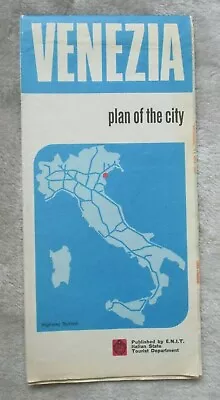 £6.25 • Buy Vintage Venice Venezia City Street Plan E.N.I.T. 1974