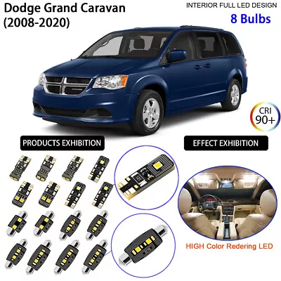 LED Interior Light Kit License Plate Light Bulbs For Dodge Grand Caravan SE SXT • $17.10