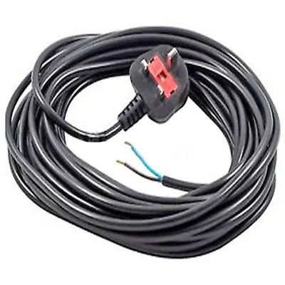 2 Core Electric Mains Power Lead Plug Cable For QUALCAST Lawnmower 8.4M Long • £11.25