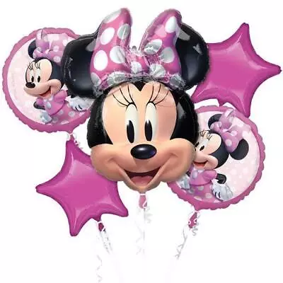 Minnie Mouse Foil Balloon Bouquet • £9.05