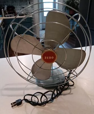 Vintage Fan McGraw-Edison Co. Zero Model 10498 Industrial Decor- Tested ~Works~ • $35