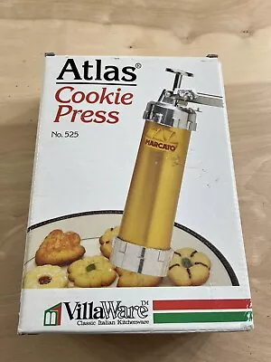 Atlas Cookie Press Gun No. 525 Vintage Made In Italy Marcato Villa Ware Italian • $19.55