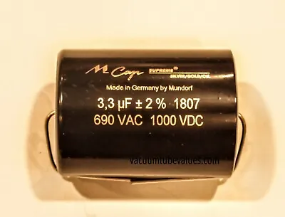 Mundorf MCap Supreme Silver Gold Oil Capacitor 3.3 Uf 3.3uf 1000VDC • $97.95