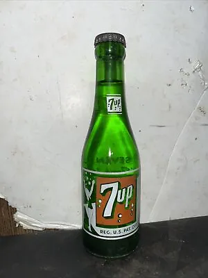 Full 7 Oz. Dancing Lady 7 Up Green Soda Bottle Winston Salem • $13.99