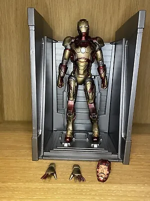 Marvel Select Iron Man 3 Mark XLII 42 Battle Damaged Armour Movie Figure MCU • £27