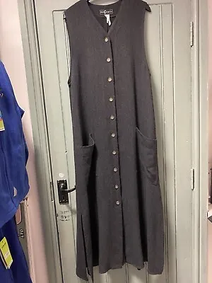Ladies Dorin Frankfurt Longline Waistcoat Sleeveless Size Medium Smart Casual • £18