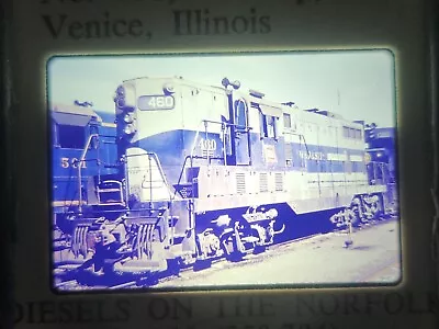 35mm Photo Slide Railroad Train Wabash EMD-GP7 No.460 Venice IL. Vtg Duplicate • $4.75