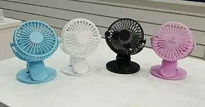 $12.50 • Buy Portable Fan With Rechargeable Battery Clip On Desk USB Fan Pram Cot AU Shipping