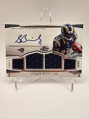 MINT #/ED RPA RC PATCH AUTO 2013 Stedman Bailey Topps Prime RAMS ST.  LOUIS  • $2.75