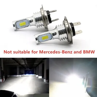 2X H7 12V 55W Xenon White 6000K LED Car Headlight Lamp Globes / Bulbs LED HID • $20.38