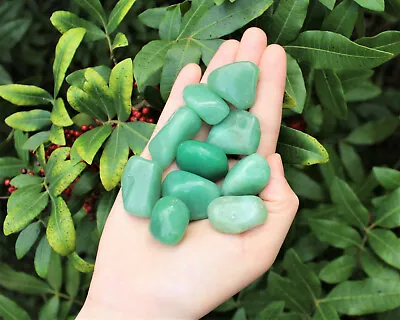$7.80 • Buy 500 Carat Lot Polished Green Aventurine Tumbled Stone: Crystal Healing Reiki 