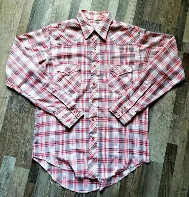 60s Wrangler Blue Bell Western Rockabilly Shirt L !! VLV !!  • $25