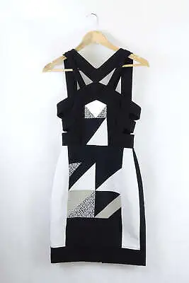 Roland Mouret Black Geometric Dress S By Reluv Clothing • $165