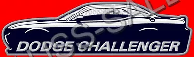LARGE DODGE CHALLENGER XL EMBROIDERED BACK PATCH IRON/SEW ON ~10-7/8 X 3  V8 SRT • $25