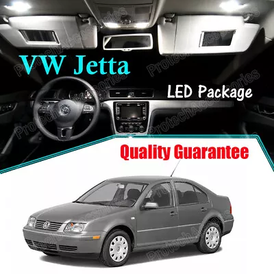 White LED Interior Lights Package Kit For 1999 - 2004 Volkswagen VW Jetta MK4 • $13.99