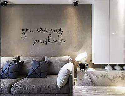 You Are My Sunshine Wall Stickers Wall Art Word Quote Decals Home Decor UK ZX55 • £24.61