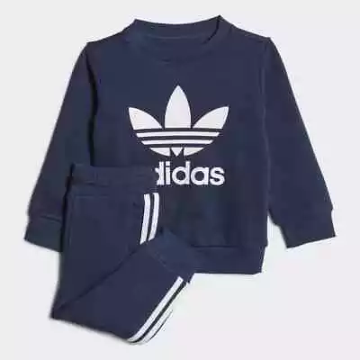 Adidas Baby Kids Toddler Boys Tracksuit Jogging Bottoms Top Sweatpants Joggers • £22.98