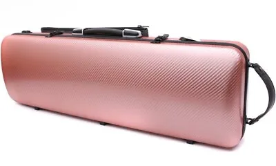 4/4 Violin Case Carbon Fiber Violin Box Music Sheet Bag Oblong Case Rose Gold • $155.99